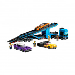 Конструктор LEGO City 60408 Грузовик-автовоз со спортивными автомобилями