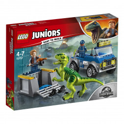 Конструктор LEGO Juniors 10757 Грузовик спасателей для перевозки раптора