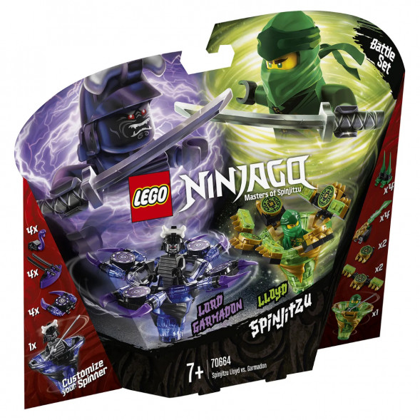 Конструктор LEGO Ninjago 70664 Ллойд мастер Кружитцу против Гармадона в Ростове-на-Дону