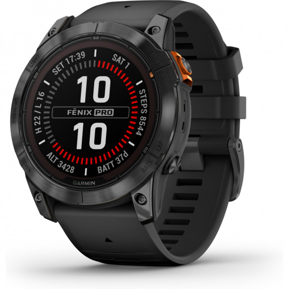 Умные часы Garmin Fenix 7X Solar серый с черным ремешком 010-02541-01 в Ростове-на-Дону