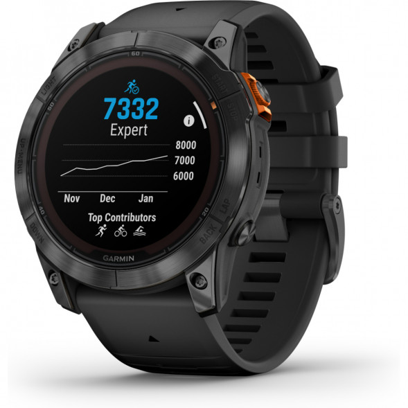Умные часы Garmin Fenix 7X Solar серый с черным ремешком 010-02541-01 в Ростове-на-Дону