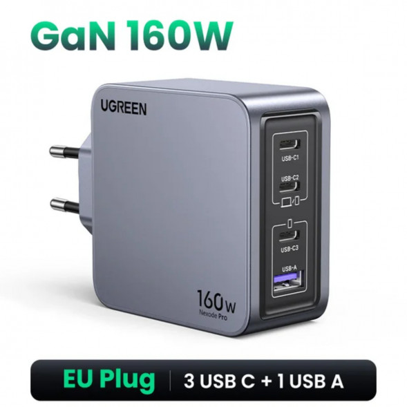 Сетевое зарядное устройство Ugreen 160W GaN USB-C в Ростове-на-Дону