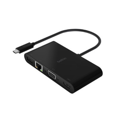 Док-станция Belkin USB-C Multimedia + Charge Adapter AVC004btBK, черный в Ростове-на-Дону