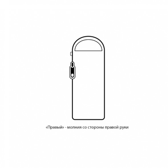 Спальный мешок Naturehike Envelope M180 (правый), серый в Ростове-на-Дону