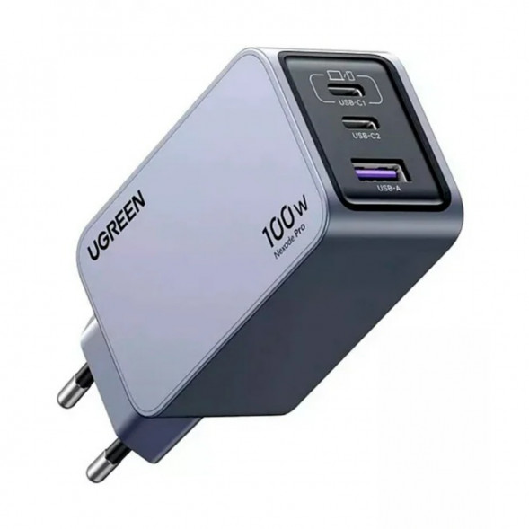 Сетевое зарядное устройство Ugreen GaN 100W USB-A + 2USB-C в Ростове-на-Дону