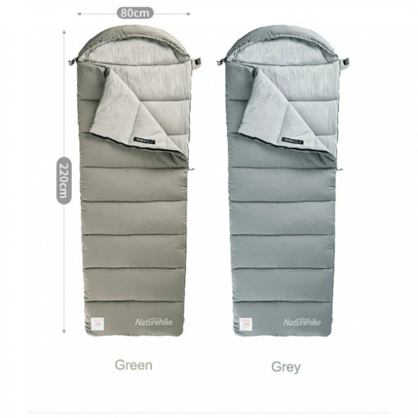 Спальный мешок Naturehike Envelope M180 (правый), зелёный в Ростове-на-Дону