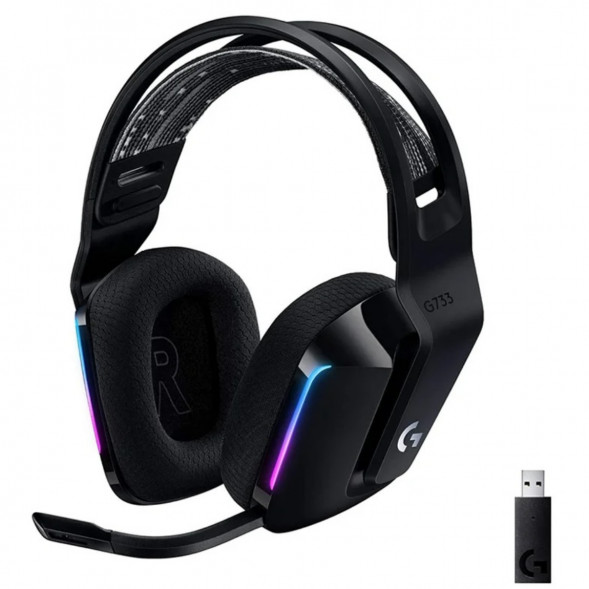Игровая гарнитура Logitech G733 RGB Lightspeed Wireless, черный в Ростове-на-Дону