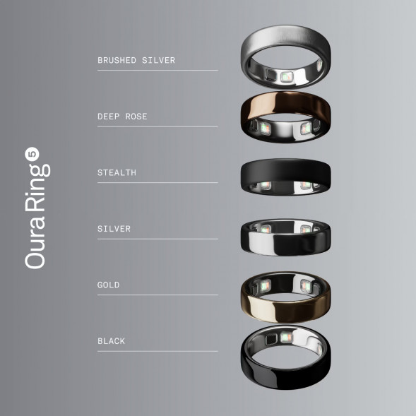 Умное кольцо Oura Ring 5 (размер 7), матовое серебро/Brushed Silver в Ростове-на-Дону