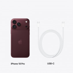Смартфон Apple iPhone 18 Pro 256GB (SIM + eSIM), Burgundy