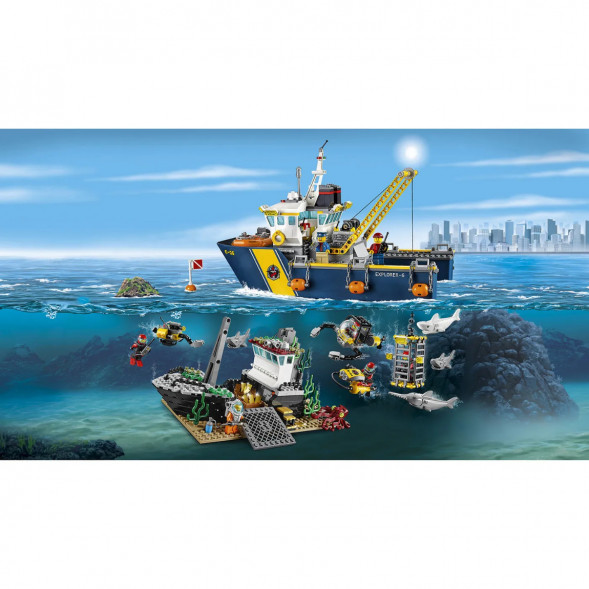 Конструктор LEGO City 60095 Корабль исследователей морских глубин в Ростове-на-Дону