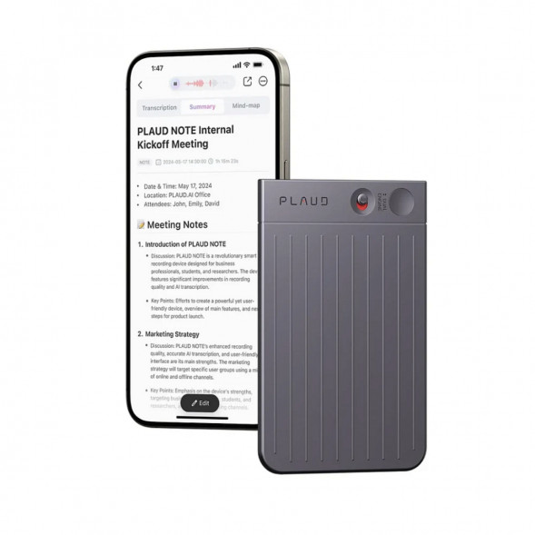 Диктофон с искусственным интеллектом GPT-5 Plaud Note, Black/черный в Ростове-на-Дону