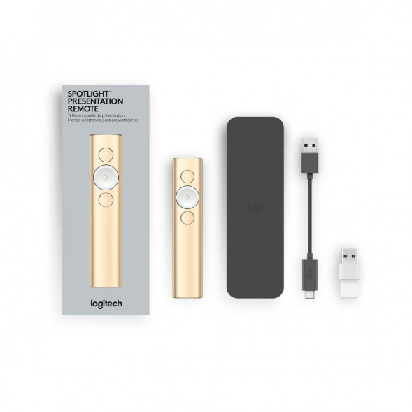 Презентер Logitech Spotlight Presentation Remote золотой в Ростове-на-Дону