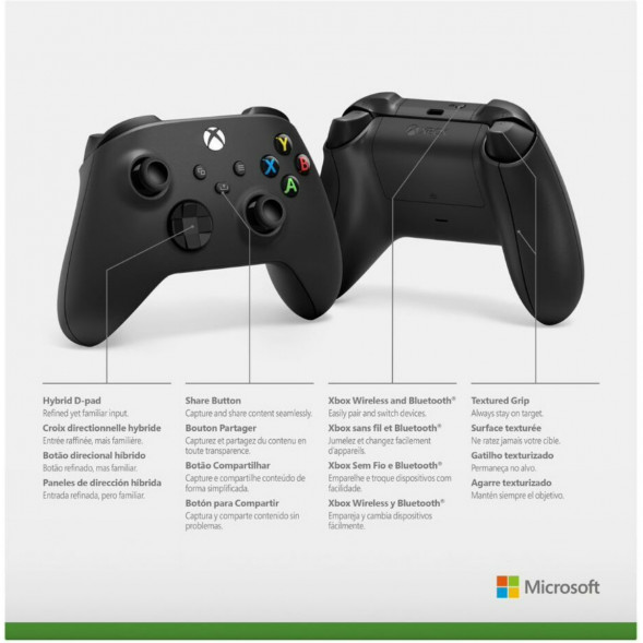 Геймпад Microsoft Xbox Series Carbon черный в Ростове-на-Дону