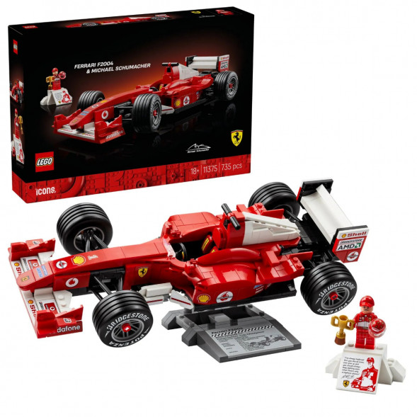Конструктор LEGO Icons 11375 Ferrari F2004 и Михаэль Шумахер в Ростове-на-Дону