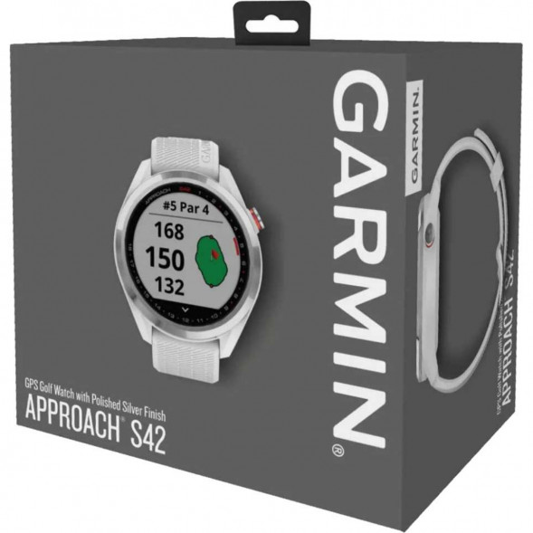 Умные часы для гольфа Garmin Approach S42, белый 010-02572-01 в Ростове-на-Дону