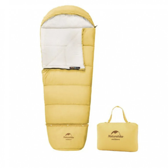 Спальный мешок Naturehike C180 (190x75см), желтый в Ростове-на-Дону