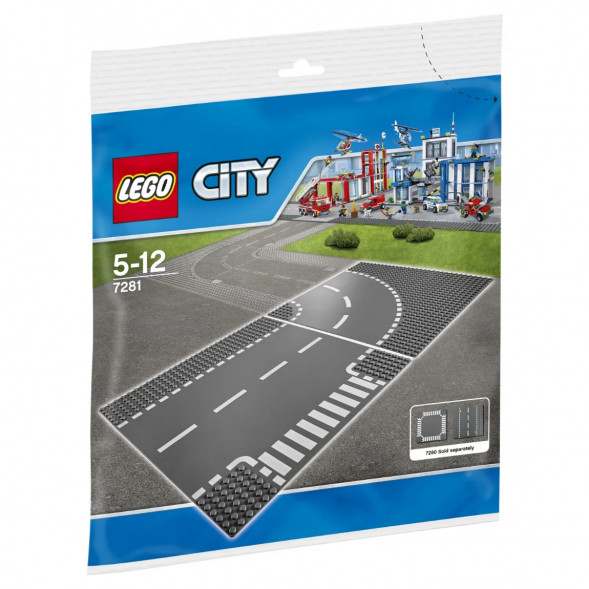 Конструктор LEGO City 7281 Т-образный перекрёсток и поворот в Ростове-на-Дону