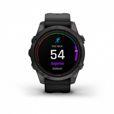Умные часы Garmin EPIX PRO (Gen 2) Sapphire Edition 42 мм, титановый, угольно-серый, DLC, черный ремешок 010-02802-15 в Ростове-на-Дону