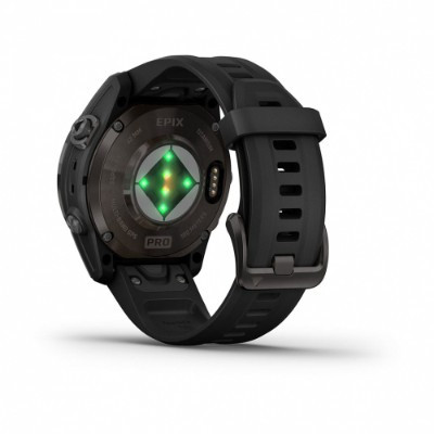 Умные часы Garmin EPIX PRO (Gen 2) Sapphire Edition 42 мм, титановый, угольно-серый, DLC, черный ремешок 010-02802-15 в Ростове-на-Дону