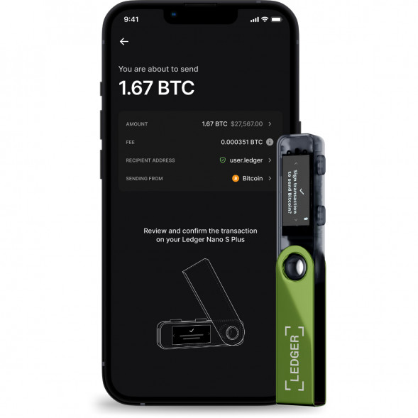 Криптокошелек Ledger Nano S Plus 1 шт., Oxidate Green в Ростове-на-Дону