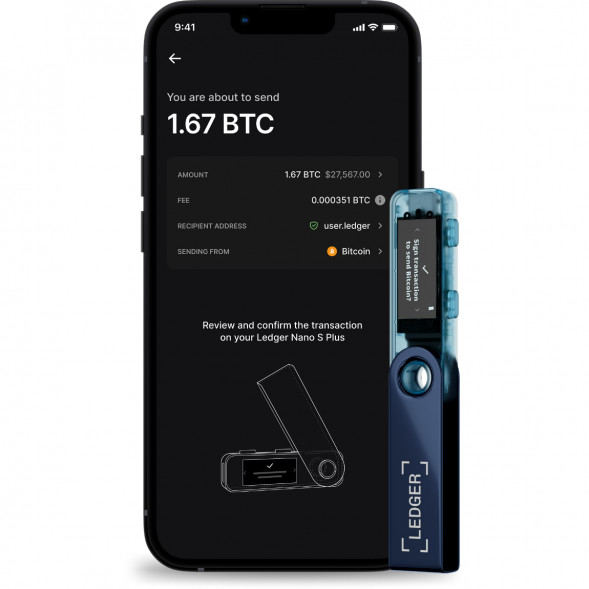 Криптокошелек Ledger Nano S Plus 1 шт., Neptune Blue в Ростове-на-Дону