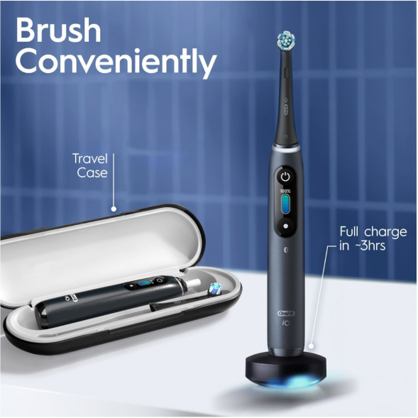 Электрическая зубная щетка Oral-B iO Series 8s, Black Onyx в Ростове-на-Дону