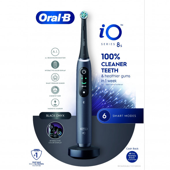 Электрическая зубная щетка Oral-B iO Series 8s, Black Onyx в Ростове-на-Дону
