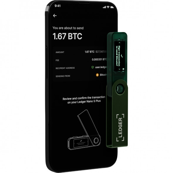 Криптокошелек Ledger Nano S Plus 1 шт., Emerald Green в Ростове-на-Дону