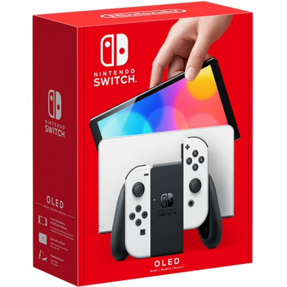 Игровая приставка Nintendo Switch OLED 64 ГБ, белый  в Ростове-на-Дону