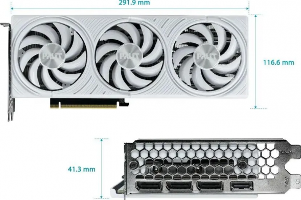 Видеокарта Palit NVIDIA GeForce RTX5070 WHITE OC 12ГБ GDDR7, OC в Ростове-на-Дону