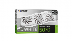 Видеокарта Palit NVIDIA GeForce RTX5070 WHITE OC 12ГБ GDDR7, OC