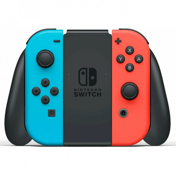 Игровая приставка Nintendo Switch OLED 64 ГБ, неоновый синий/неоновый красный в Ростове-на-Дону