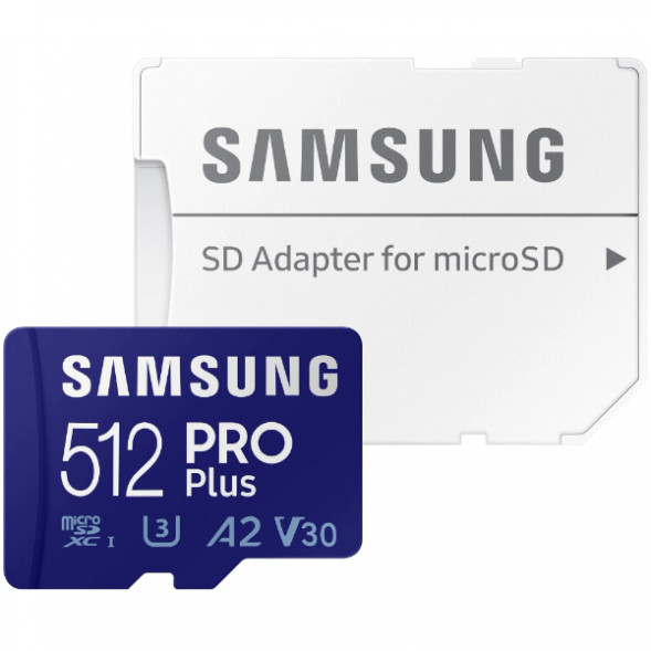 Карта памяти micro SDXC 512Gb Samsung PRO Plus U3 A2 V30 180/130MB/s в Ростове-на-Дону