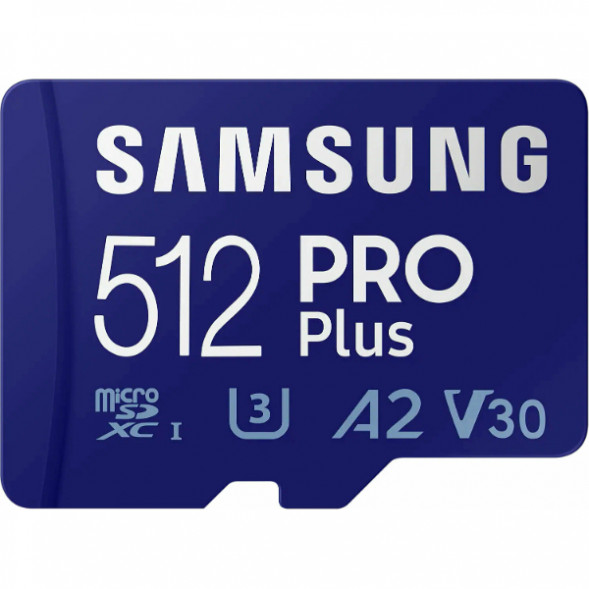 Карта памяти micro SDXC 512Gb Samsung PRO Plus U3 A2 V30 180/130MB/s в Ростове-на-Дону