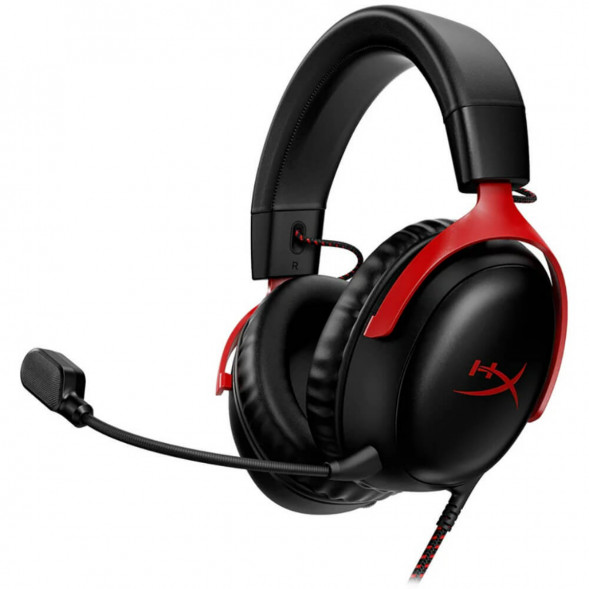 Компьютерная гарнитура HyperX Cloud III проводная, чёрный/красный в Ростове-на-Дону