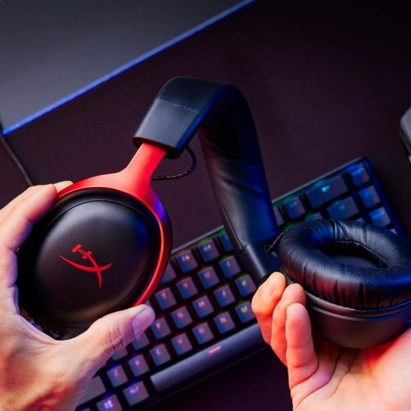 Компьютерная гарнитура HyperX Cloud III проводная, чёрный/красный в Ростове-на-Дону