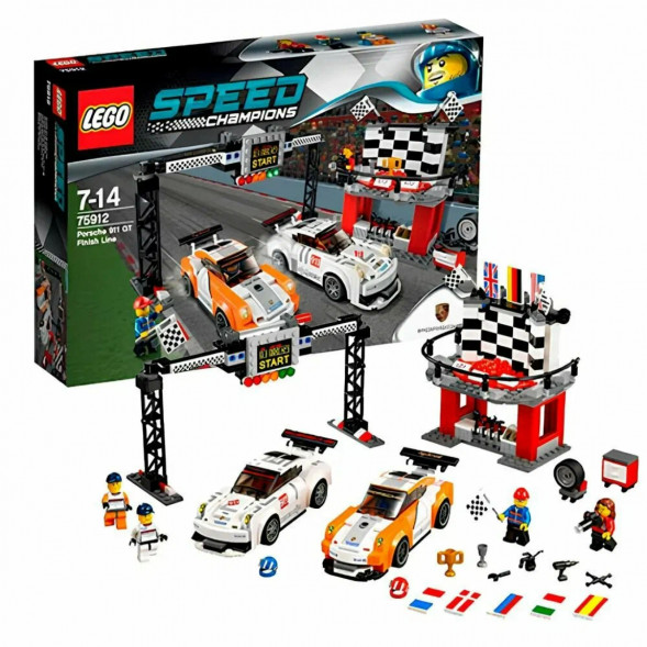 Конструктор LEGO Speed Champions 75912 Финишная линия гонки Porsche 911 GT в Ростове-на-Дону