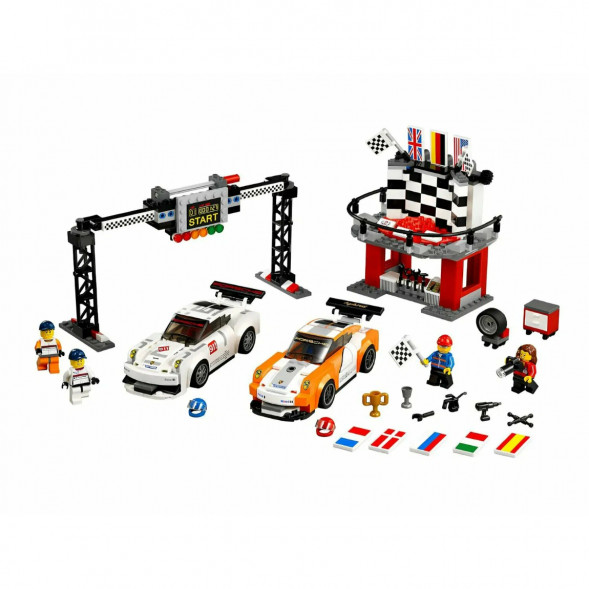 Конструктор LEGO Speed Champions 75912 Финишная линия гонки Porsche 911 GT в Ростове-на-Дону