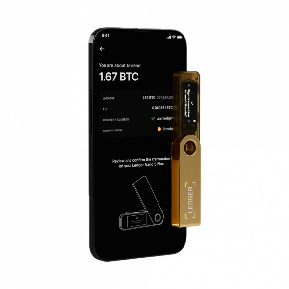 Криптокошелек Ledger Nano S Plus 1 шт., золотой в Ростове-на-Дону