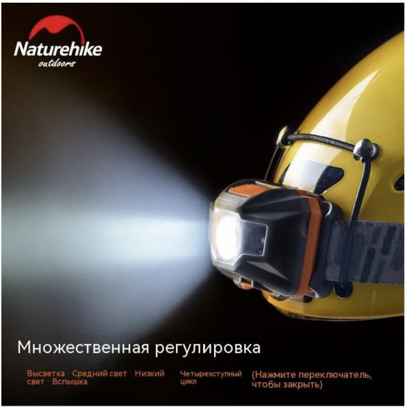 Налобный фонарь Naturehike TD-02, красный/белый в Ростове-на-Дону