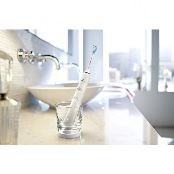 Набор из 2 электрических зубных щеток Philips Sonicare DiamondClean 9000 HX9914/55, белый в Ростове-на-Дону