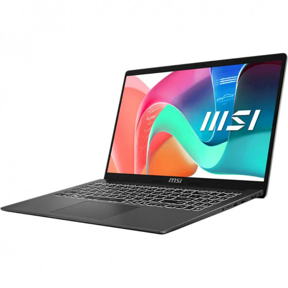 Ноутбук MSI Modern 15 F1MXG-1280RU (15.6&amp;quot;, IPS, Intel Core 7 150U, 10 ядер, 16 ГБ DDR5, SSD 512 ГБ, Intel Iris Xe Graphics, Windows 11), чёрный в Ростове-на-Дону