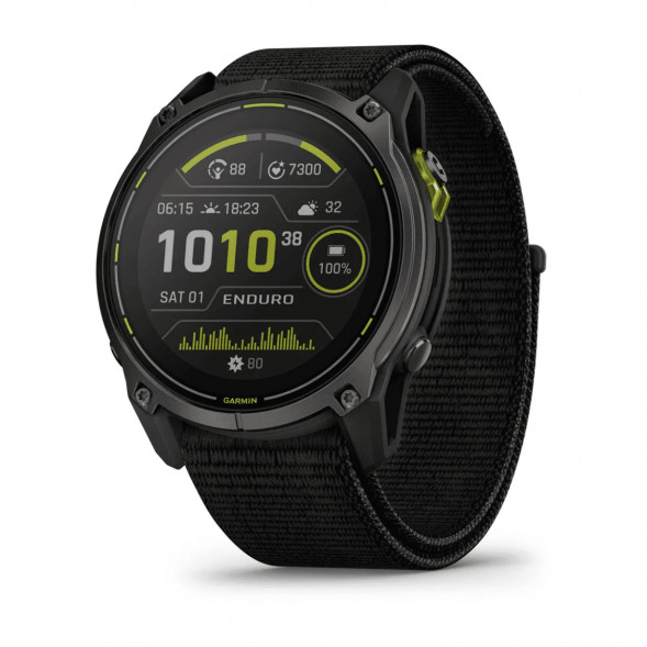 Умные часы Garmin Enduro 3 51mm Black с нейлоновым ремешком UltraFit 010-02751-01 в Ростове-на-Дону