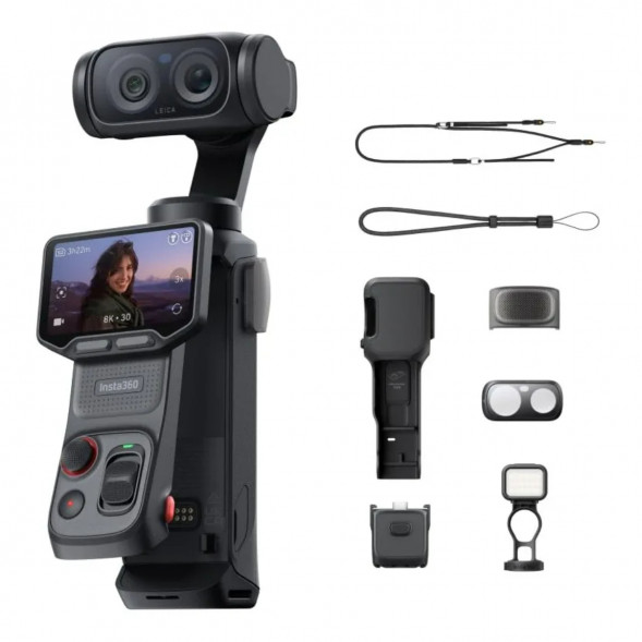 Экшн-камера Insta360 Luna Ultra Fill Light Bundle, Cosmic Black в Ростове-на-Дону