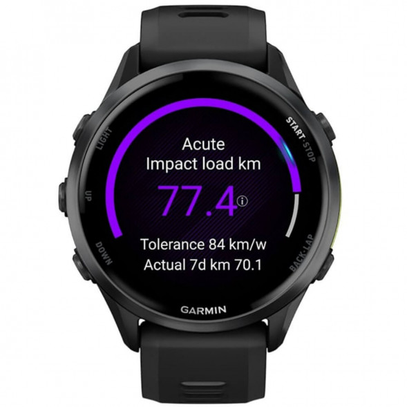 Умные часы Garmin Forerunner 970 Carbon Gray DLC Titanium ремешок Black/Translucent Whitestone 010-02969-10 в Ростове-на-Дону