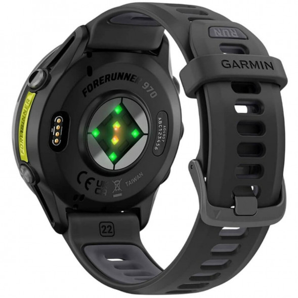Умные часы Garmin Forerunner 970 Carbon Gray DLC Titanium ремешок Black/Translucent Whitestone 010-02969-10 в Ростове-на-Дону