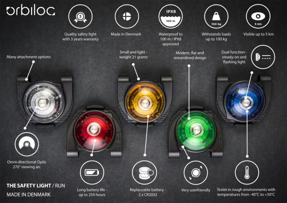 Фонарь для собак Orbiloc Dog Dual Signal Colours, желтый в Ростове-на-Дону