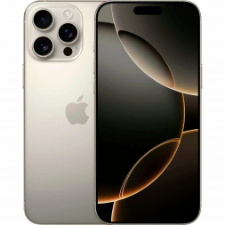 Смартфон Apple iPhone 16 Pro Max (nano SIM+eSIM) 256ГБ, Natural Titanium