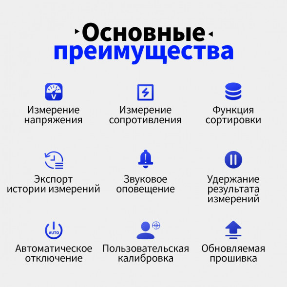 Тестер внутреннего сопротивления АКБ Fnirsi HRM-10 в Ростове-на-Дону
