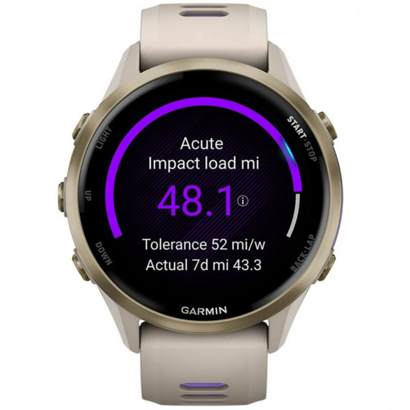 Умные часы Garmin Forerunner 970 Soft Gold Titanium/French Gray Translucent Indigo Band 010-02969-12 в Ростове-на-Дону